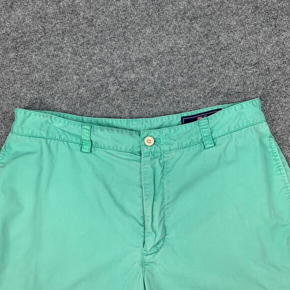 Vineyard Vines Shorts Mens 32 Aruba Blue Club Cotton Twill Flat Front Prep Chino - Picture 4 of 14
